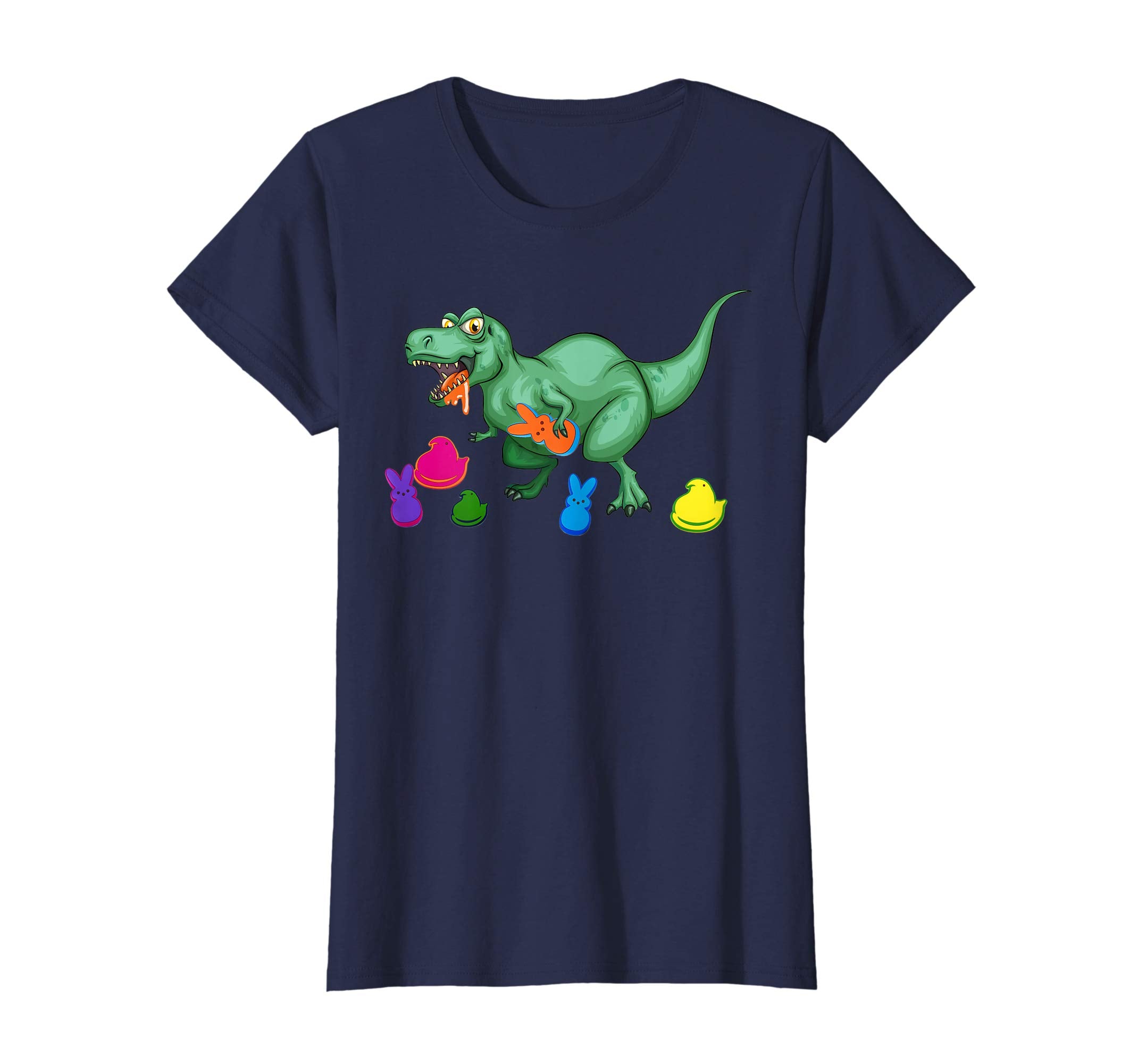 Easter T-rex Dinosaur Eat Peeps Shirt Easter Outfit Boy Kid