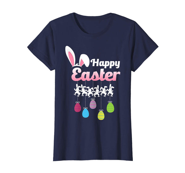 Happy Easter Bunny Tee shirt with Easter Eggs T-Shirt