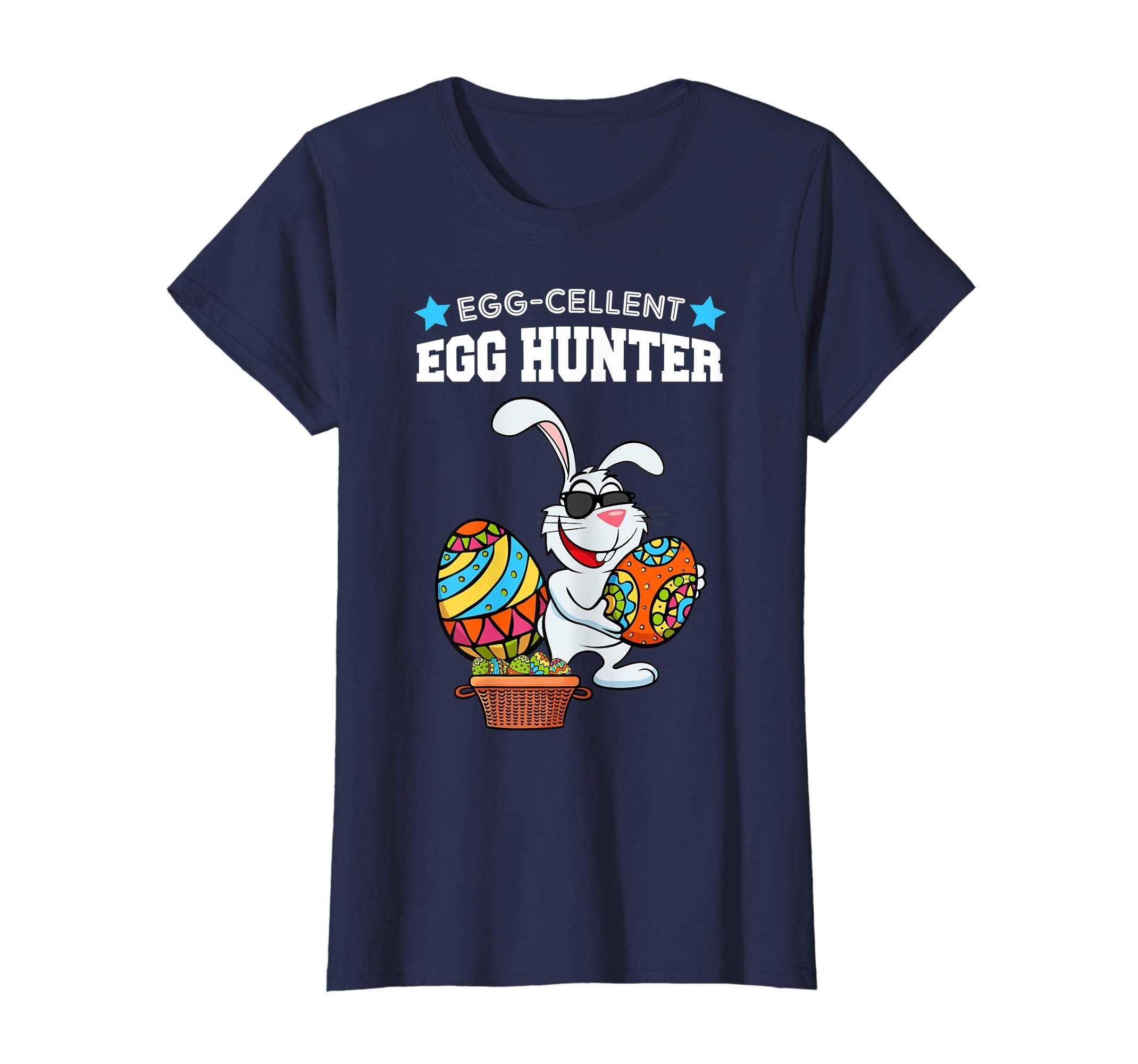 Egg-cellent Egg Hunter Easter Bunny With Sun Glass T-Shirt