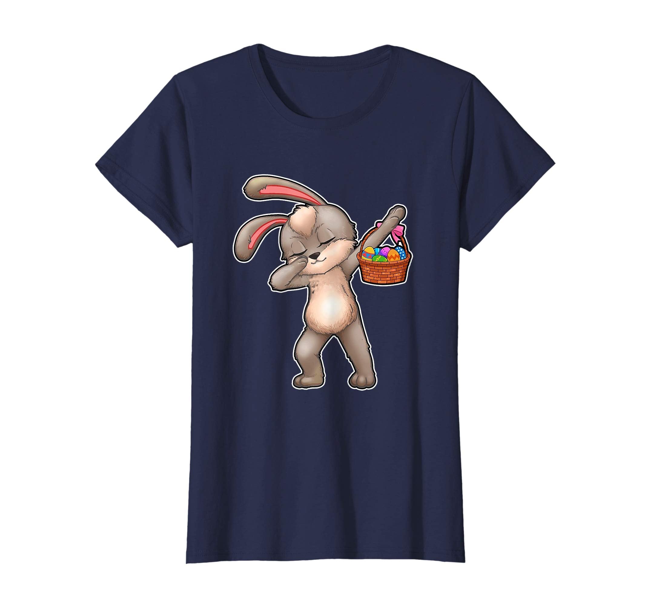 Dabbing Easter Bunny With Basket Of Eggs T-Shirt