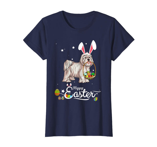 Maltese Dog With Bunny Hat Easter Costume T Shirt