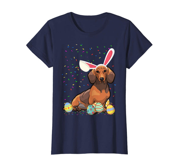 Dach Shund Dog Ear Easter Eggs Shirt Happy Easter Day Gift