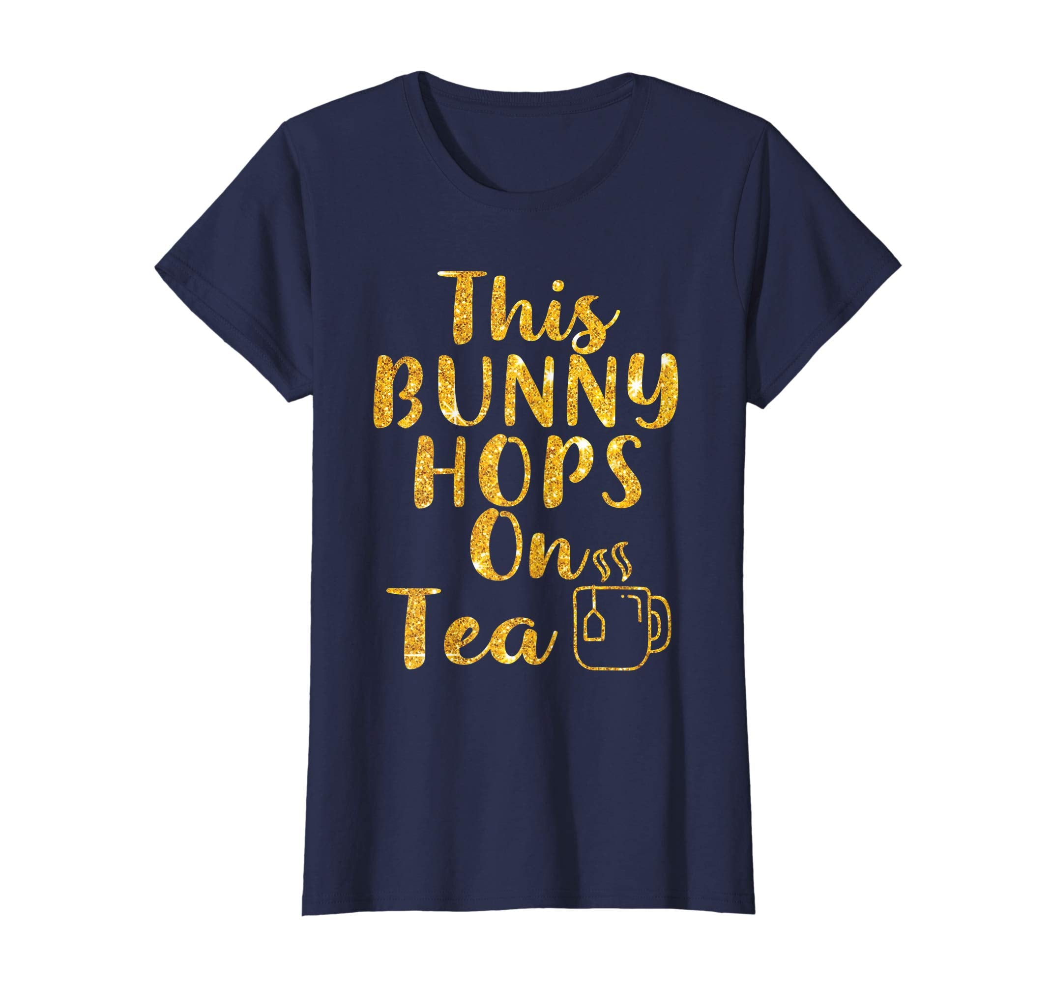 This Bunny Hops on Tea tshirt Easter Bunny