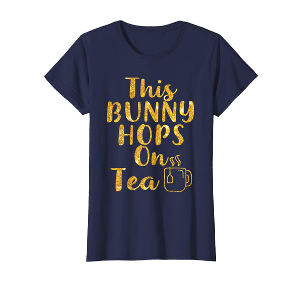 This Bunny Hops on Tea tshirt Easter Bunny