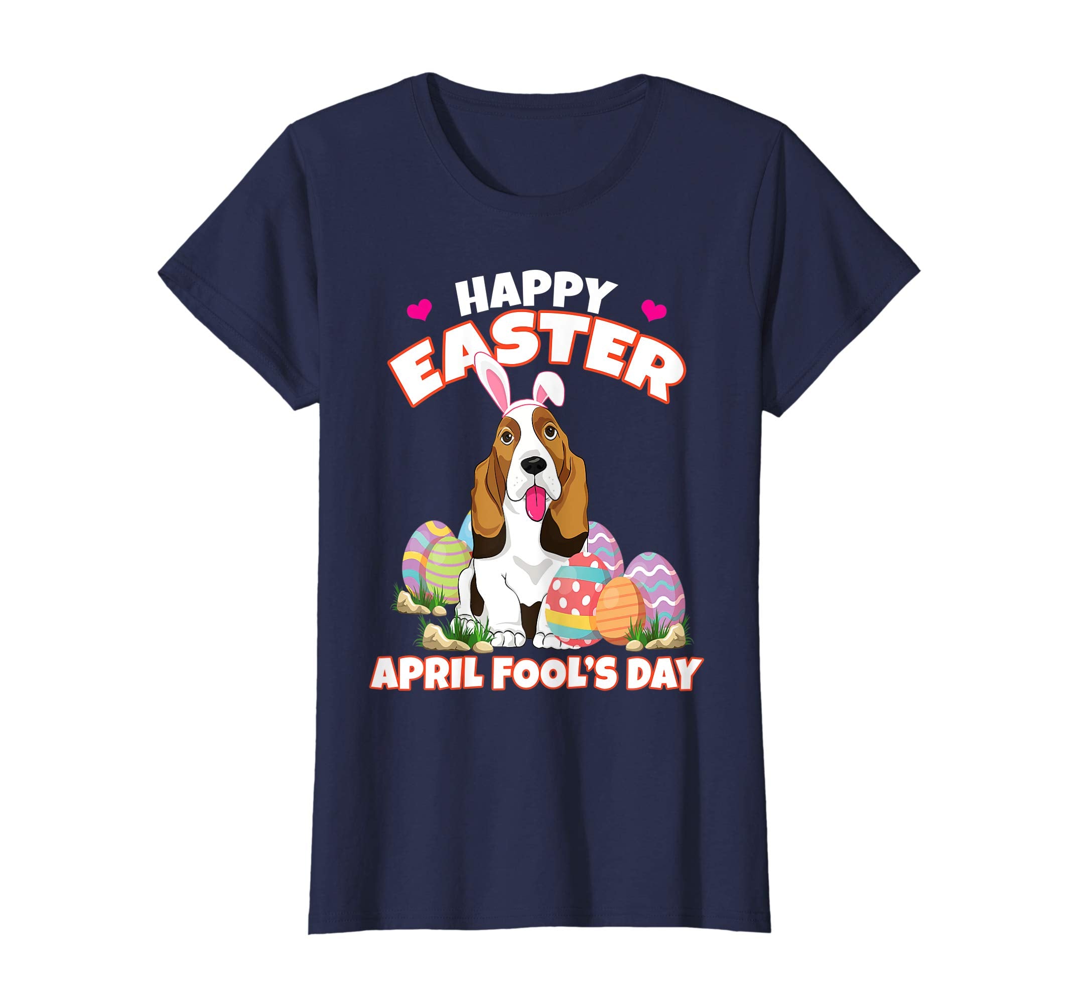 Happy Easter April Fool's Day Funny Basset T Shirt