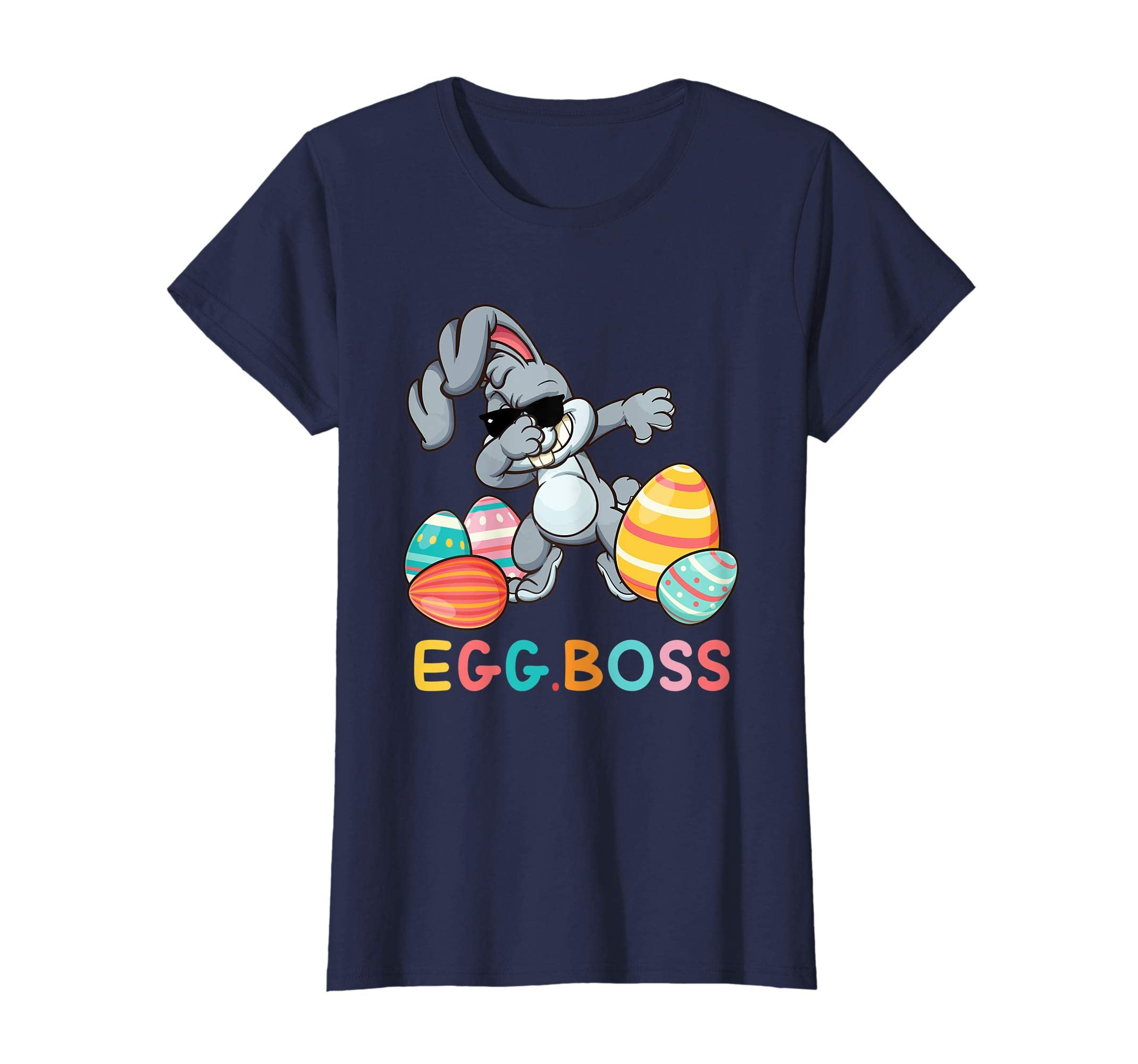 Happy Easter T-Shirt with Bunnies Eggs Flowers Carrots