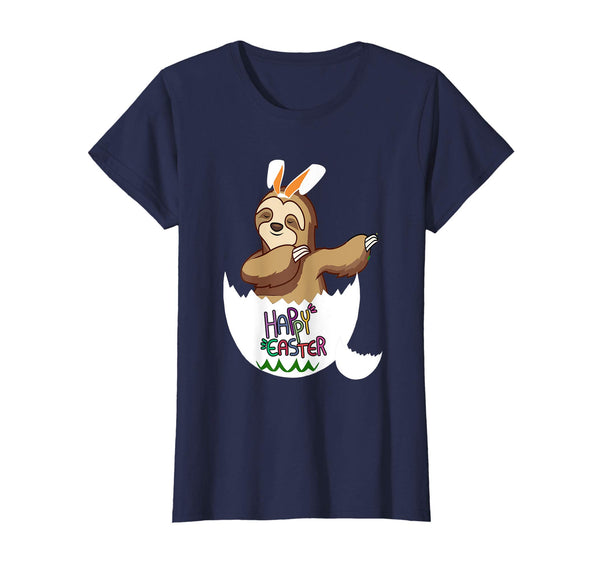 Happy Easter T-shirt Sloth Bunny Easter