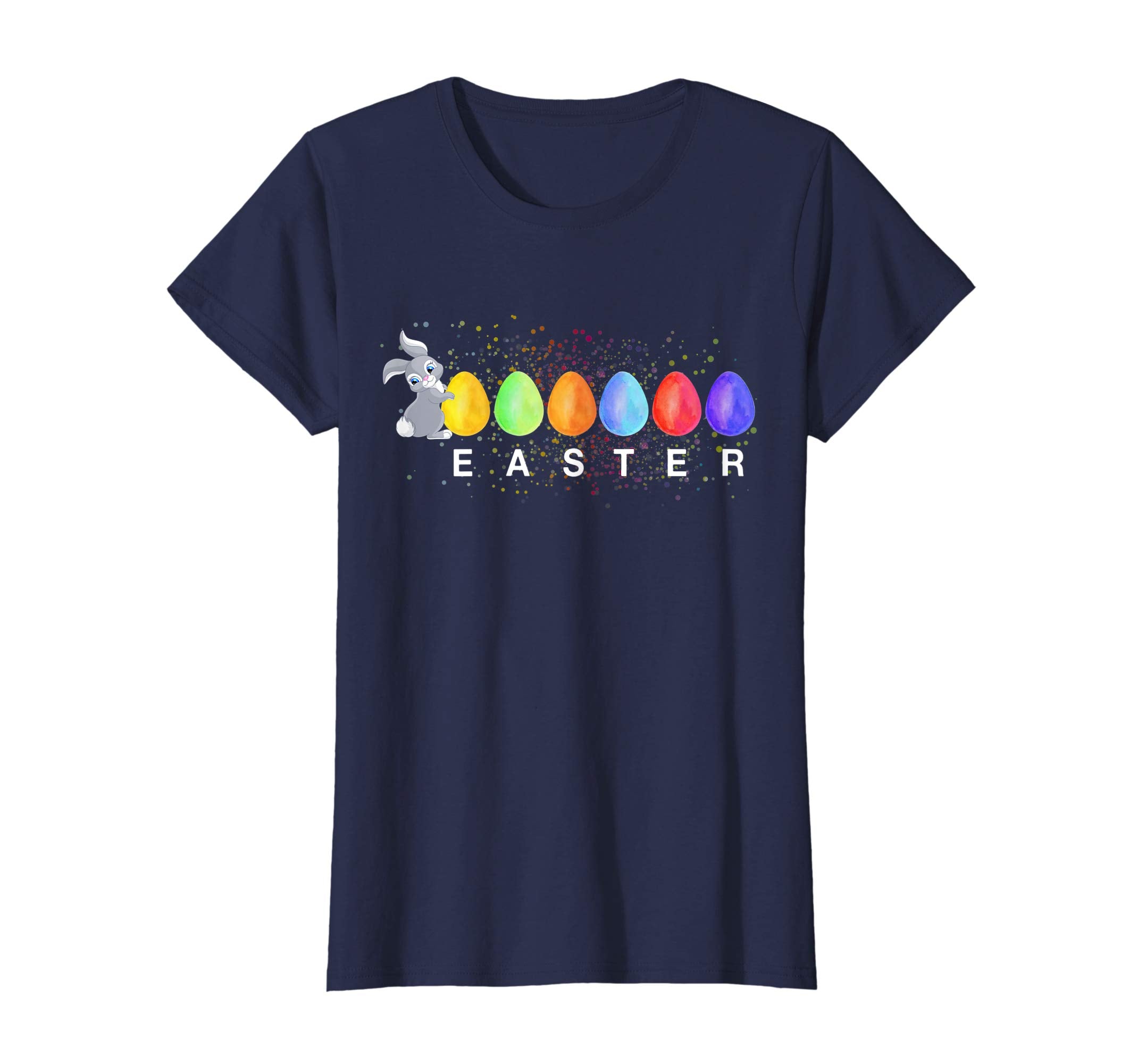 Cute Rabbit with Eggs Happy Easter T shirt