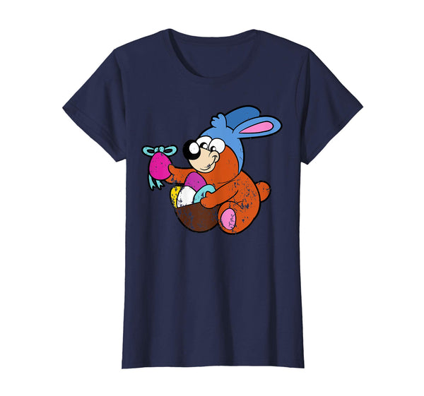 Retro Vintage Grunge Funny Cute Easter Bunny Egg Fun T-Shirt