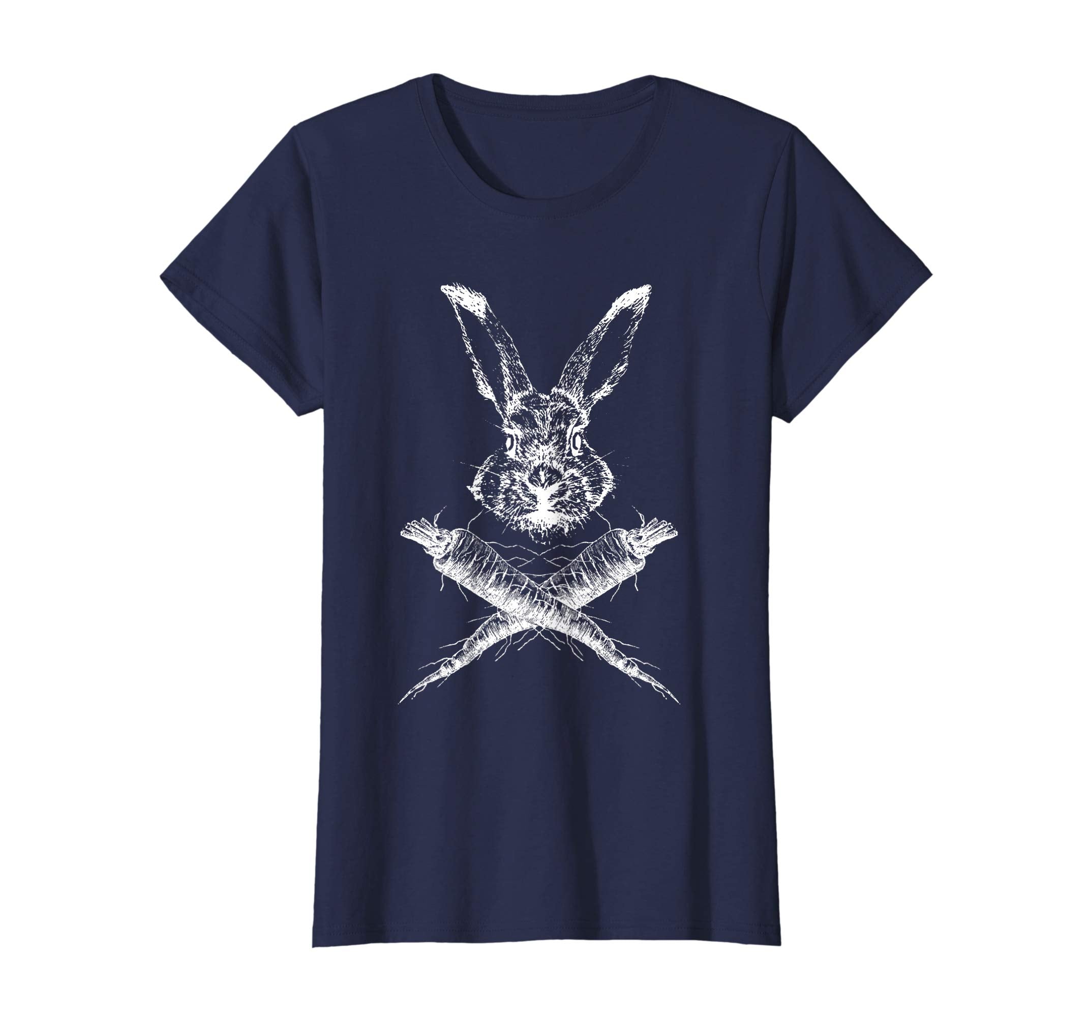 Happy Easter T Shirt Funny Bunny Skull Crossbones Egg