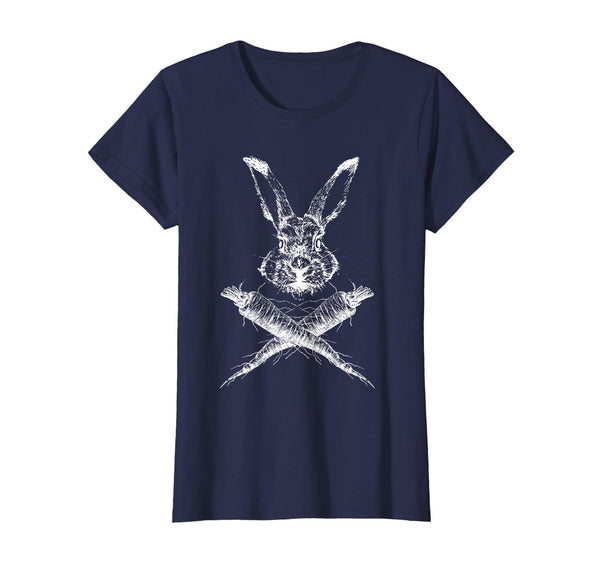 Happy Easter T Shirt Funny Bunny Skull Crossbones Egg