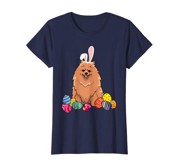 Pomeranian Bunny Ear With Egg Easter Easter Day Shirt