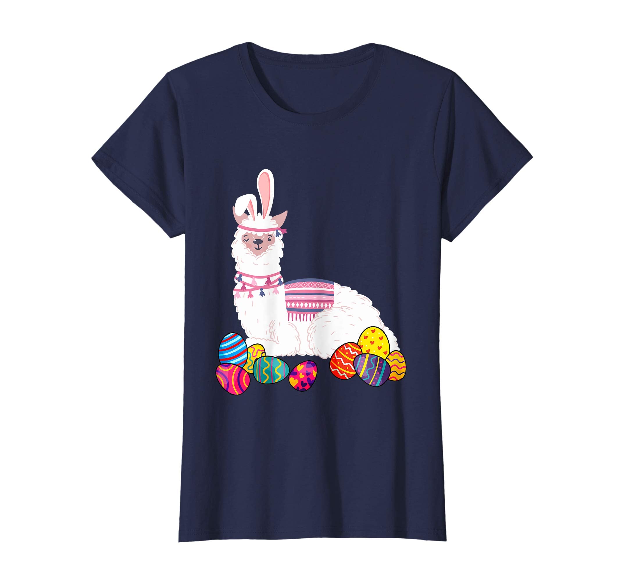 Llama Bunny Ear With Egg Easter Easter Day Shirt