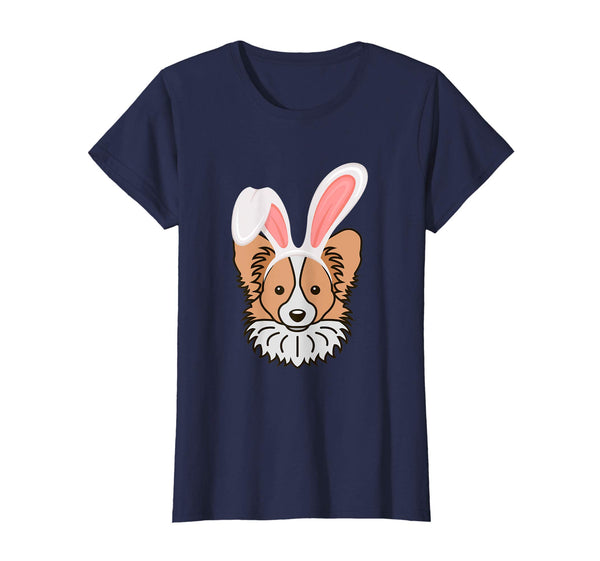 Papillon Dressed As Easter Bunny With Rabbit Ears T-Shirt
