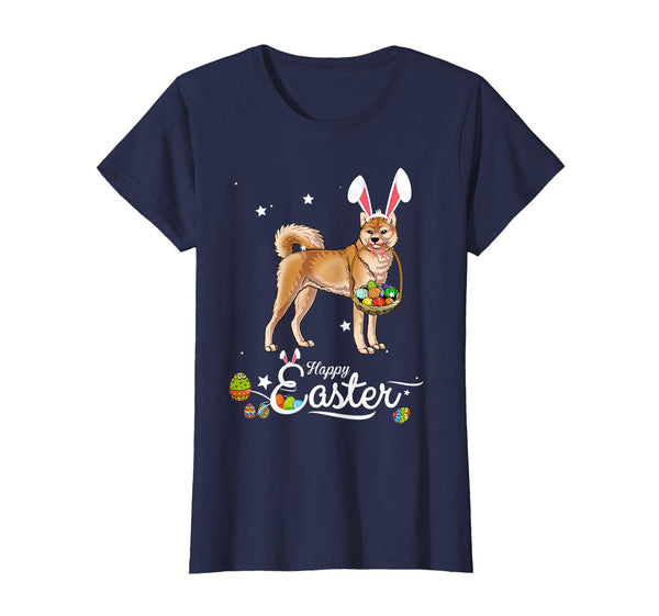 Akita Dog With Bunny Hat Easter Costume T Shirt