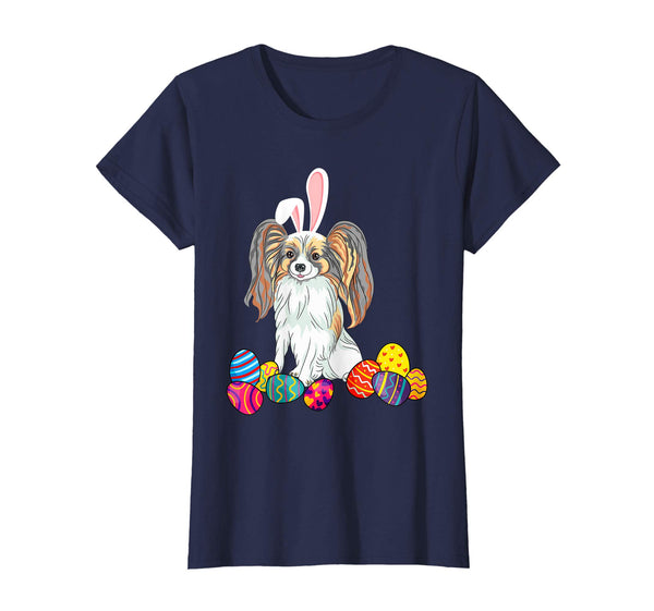 Papillon Bunny Ear With Egg Easter Easter Day Shirt