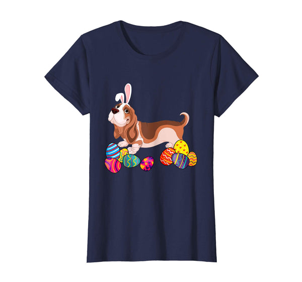 Basset Hound Bunny Ear With Egg Easter Easter Day Shirt