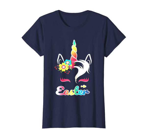 Rainbow Unicorn Easter Shirt Custom Name Gift for girls