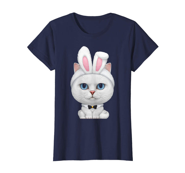 White Cat in the Easter Bunny Costume T-Shirt
