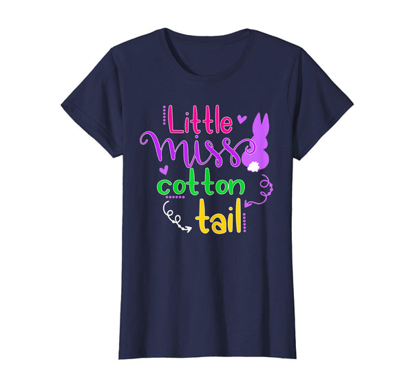Little Miss Cotton Tail T-shirt, Easter Bunny Shirt for Kids