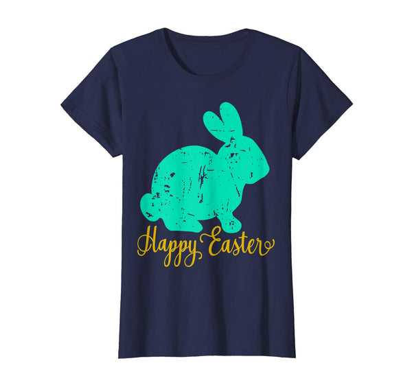 Happy Easter Bunny Shirt Distressed Vintage Grunge Teacher