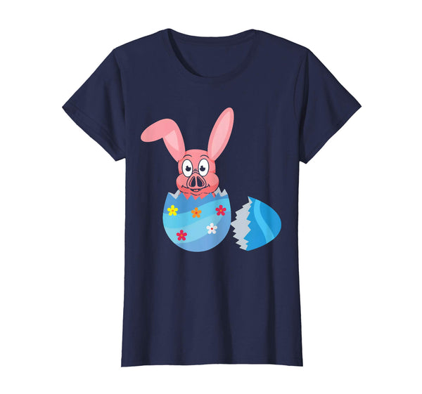 Easter pig with rabbit ears Easter egg T-shirt