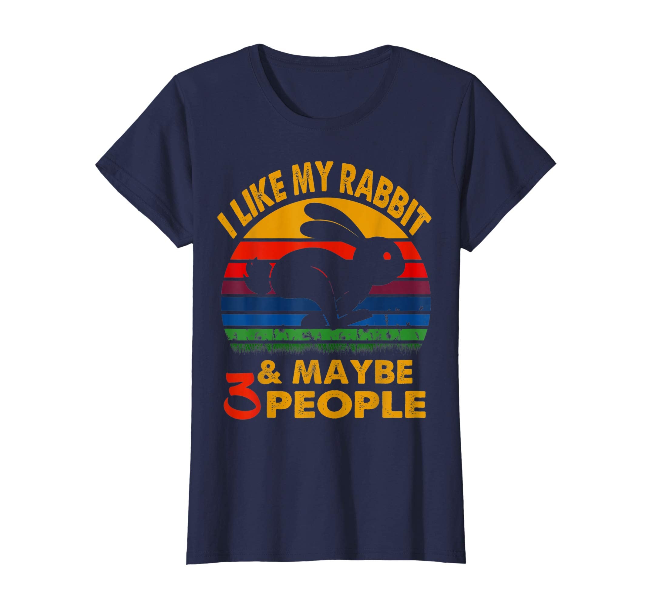 I like my rabbit maybe 3 people tshirt for Easters day an