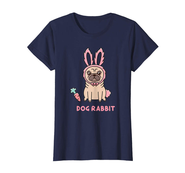 Easter Puggy Cute Dog Pug Funny Easter T-Shirt Women Kids