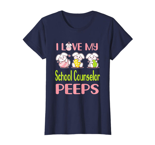 I Love My School Counselor Peeps Happy Easter Teacher Shirt