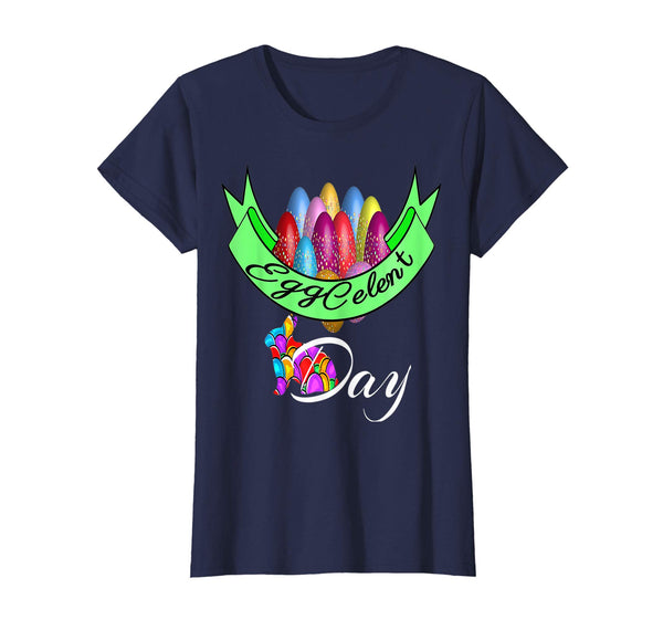 Happy Easter Eggcelent day Shirt Colorful Eggs tee