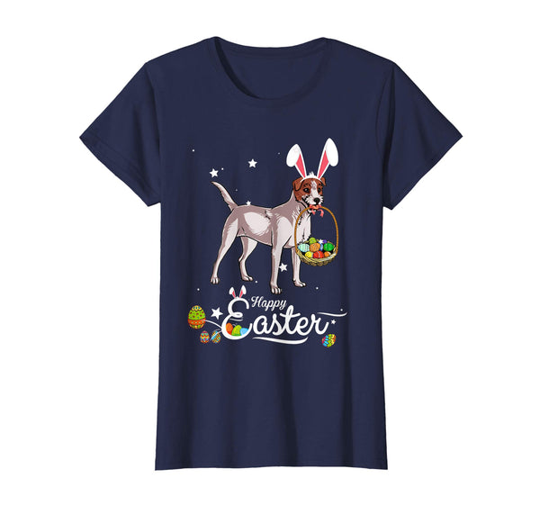 Jack Russell Terrier Dog With Bunny Hat Easter Costume Shirt