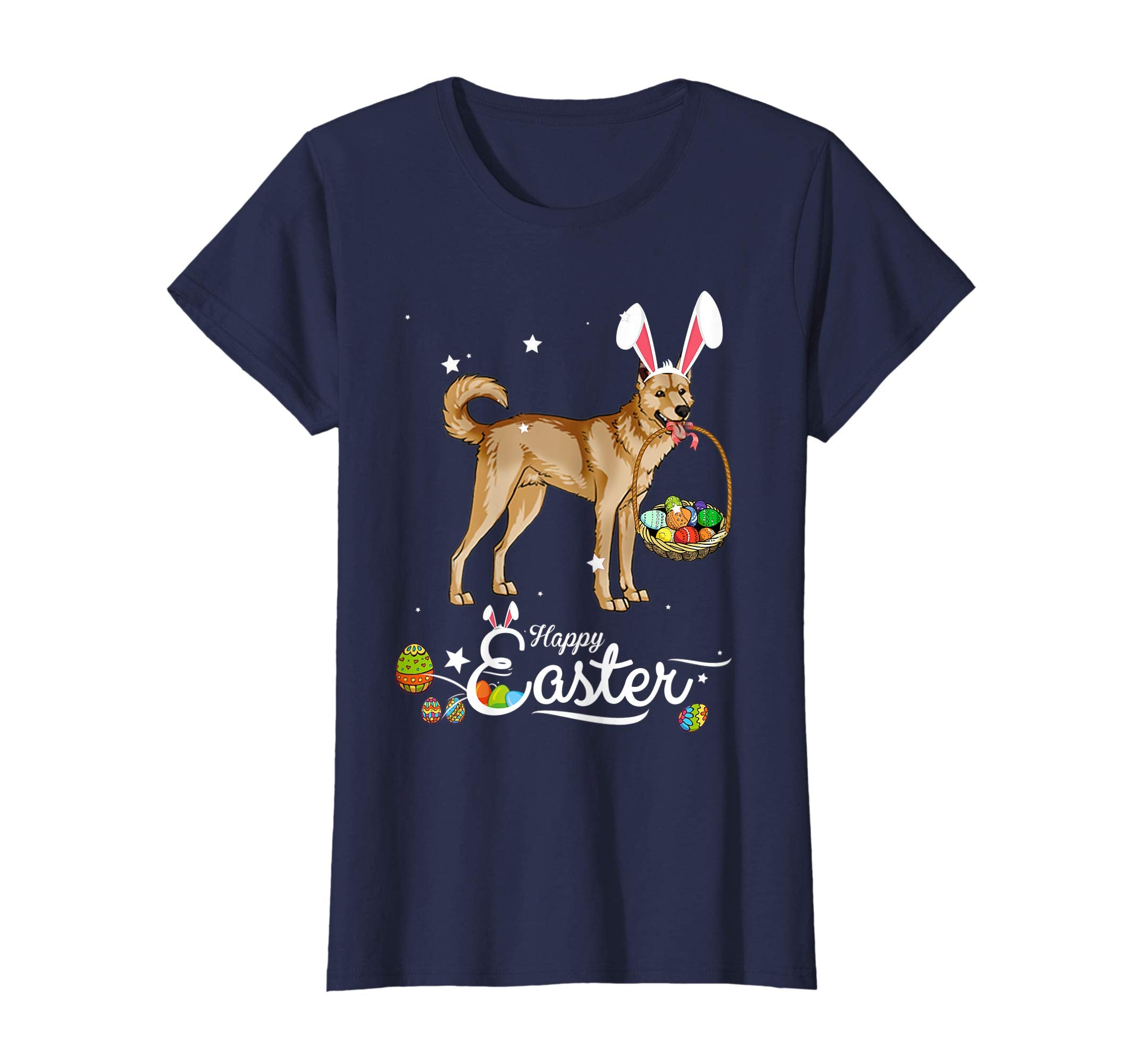 Canaan Dog With Bunny Hat Easter Costume T Shirt