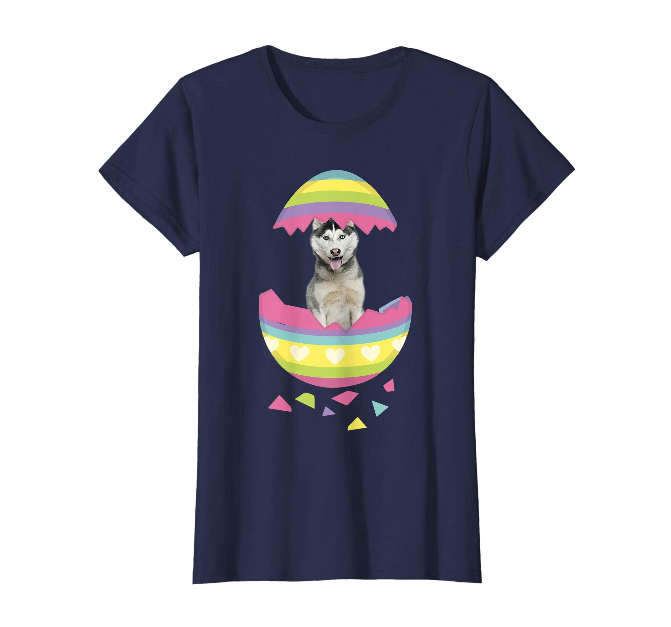 Husky Easter Egg T-Shirt Dog Lover