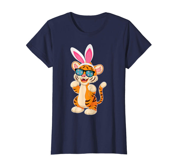 Tiger Dog Cool Sunglass Bunny Hat Happy Easter Day Shirt