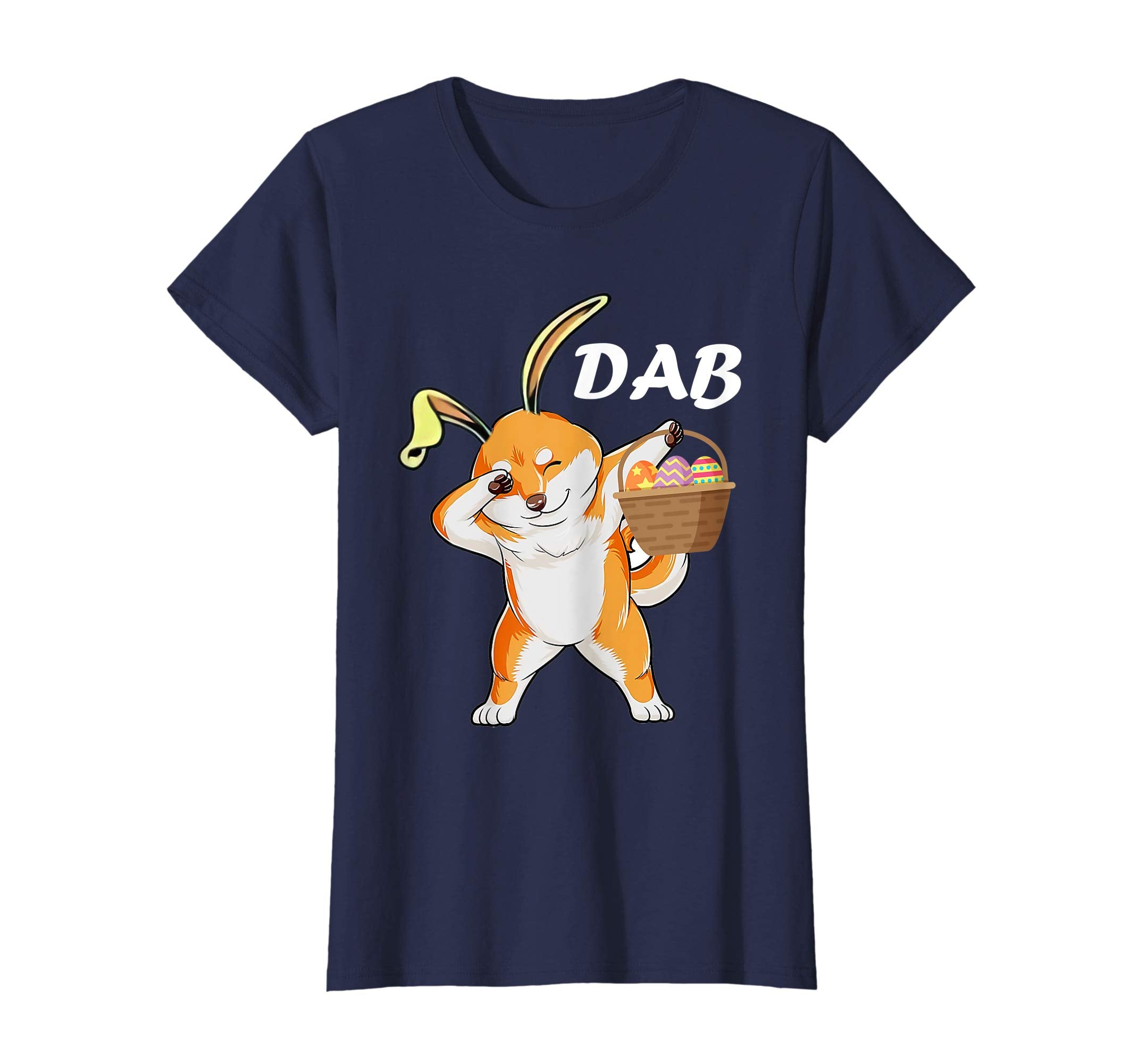 dog Shiba dabbing easter egg shirt