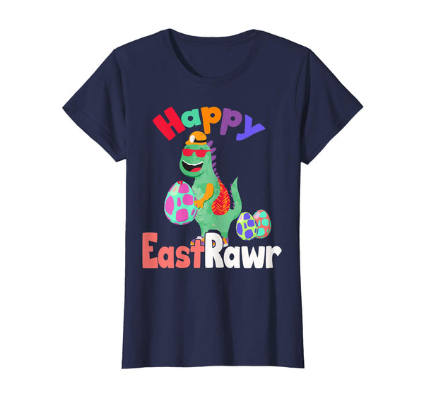 Happy Eastrawr T Rex Dinosaur Easter Bunny Egg Shirt Kids