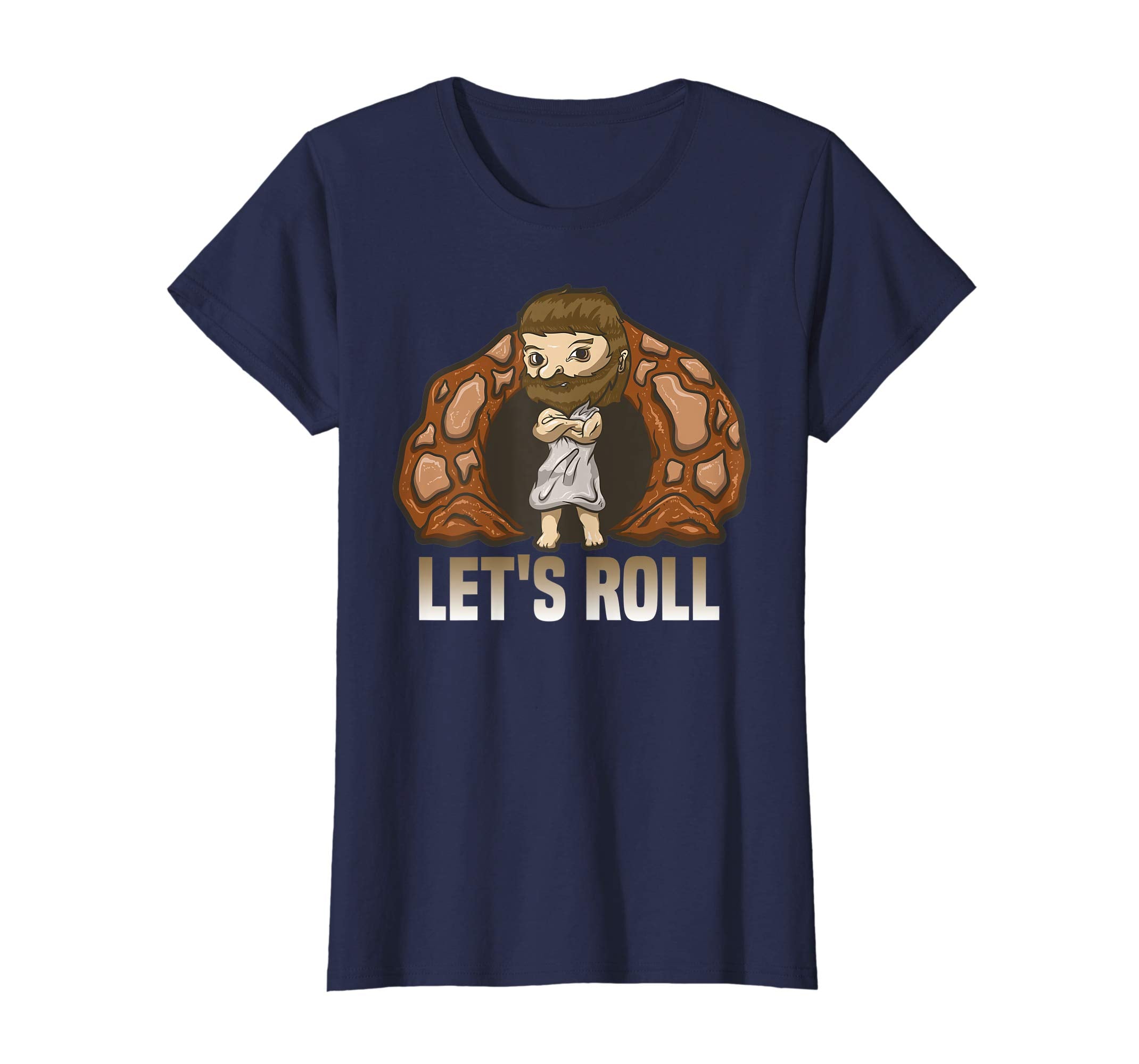 Easter Jesus T Shirt Resurrection Stone Rolling Let's Roll