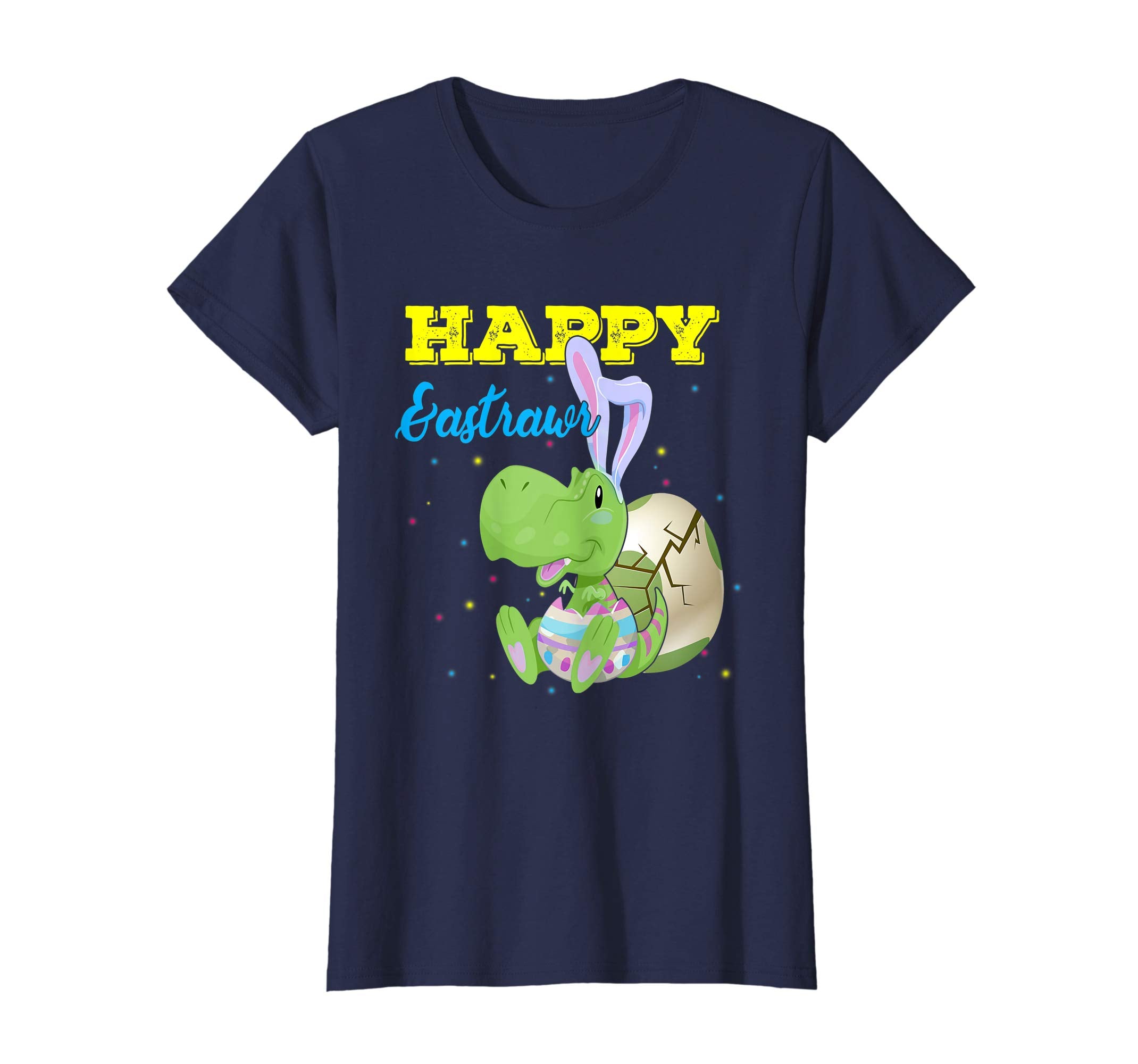 Happy Eastrawr T Rex Dinosaur Easter Bunny Egg Shirt Kids