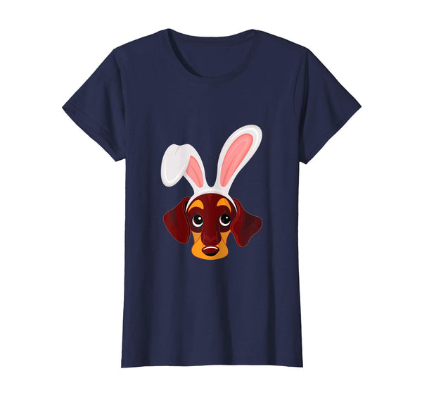 Dachshund Dressed As Easter Bunny With Rabbit Ears T-Shirt