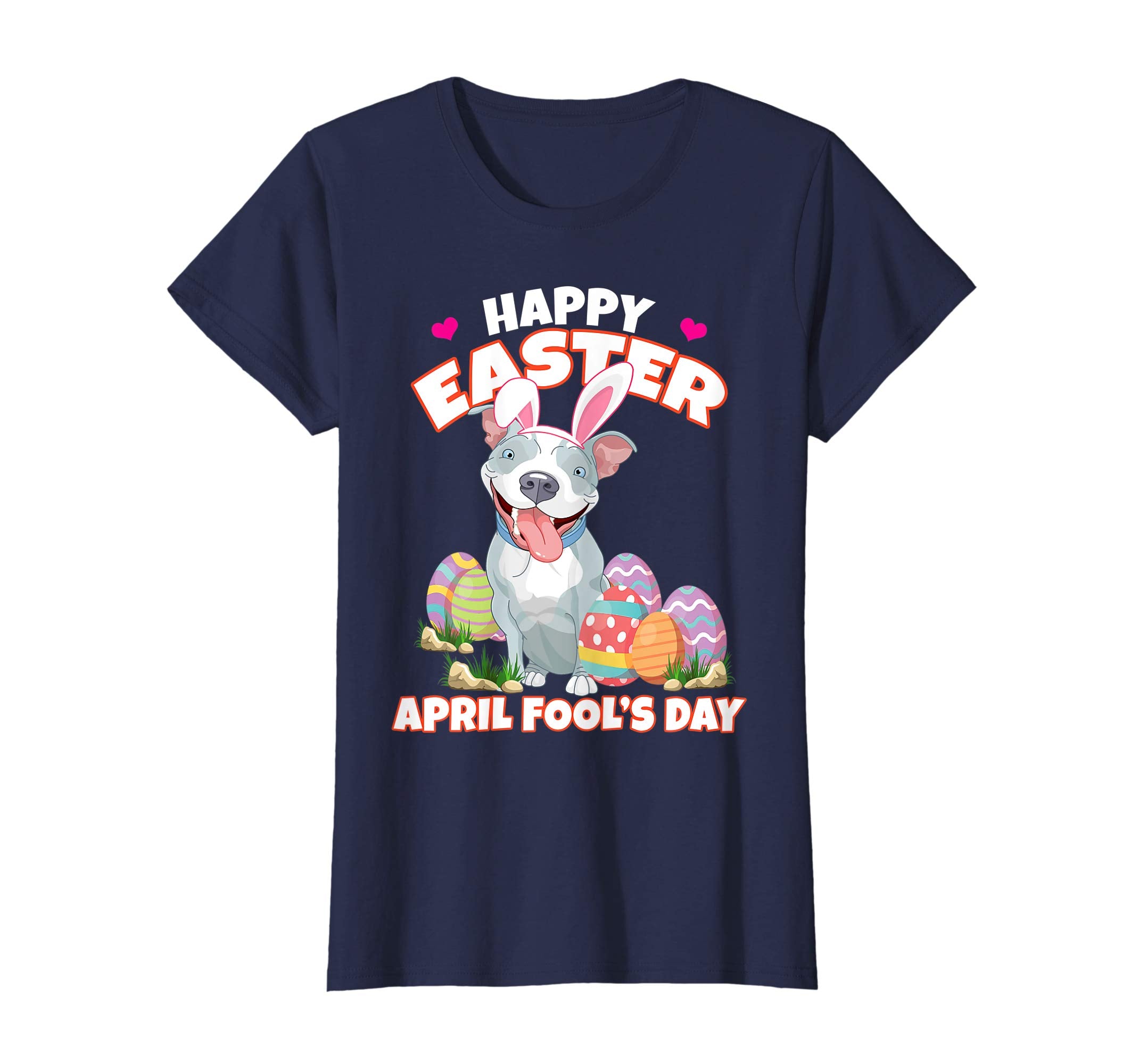 Happy Easter April Fool's Day Funny Pit Bull T Shirt