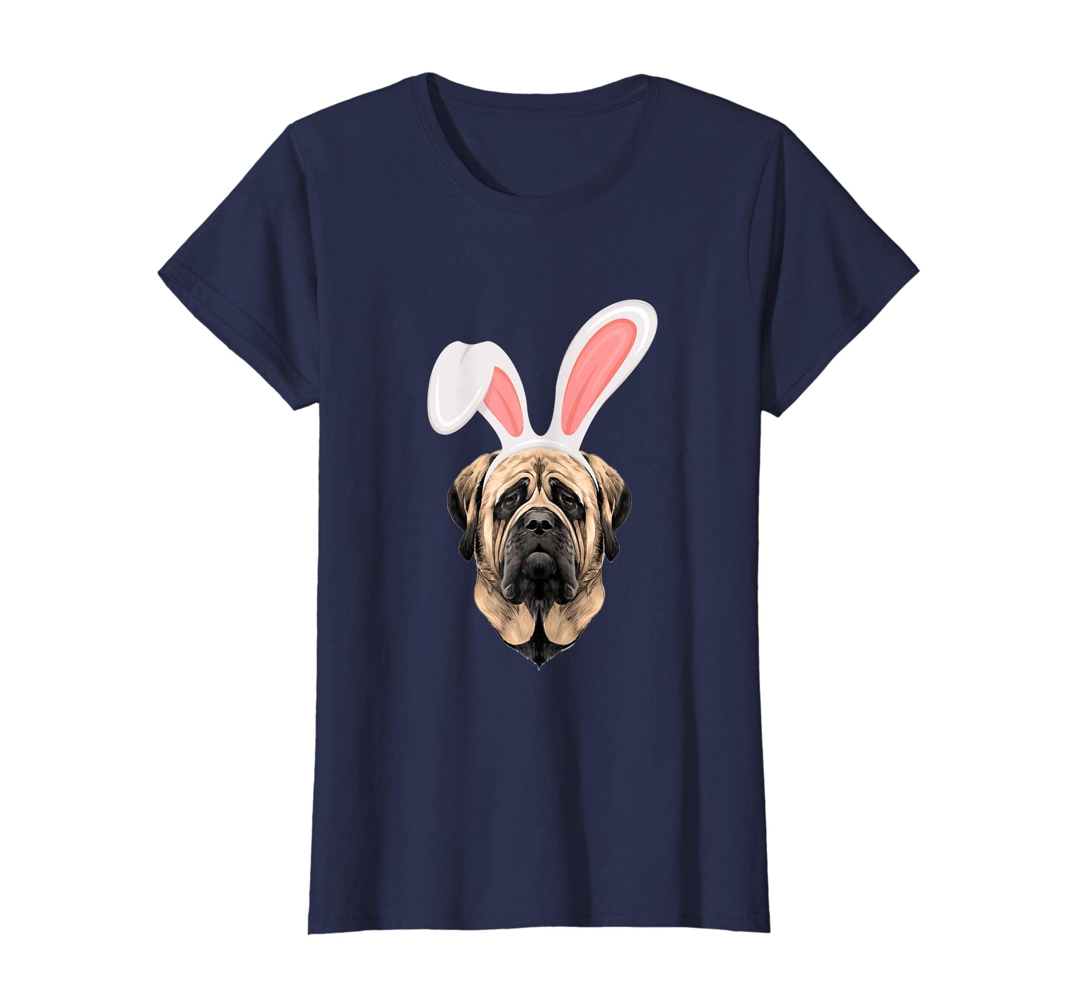 Mastiff Dressed As Easter Bunny With Rabbit Ears T-Shirt