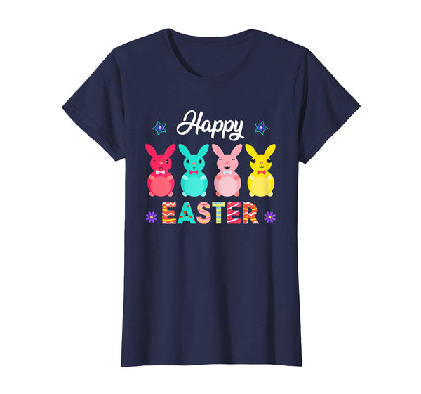 Happy Easter Real Bunny T Shirt Colorful Egg Hunt