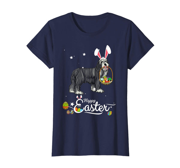 Bearded Collie Dog With Bunny Hat Easter Costume T Shirt