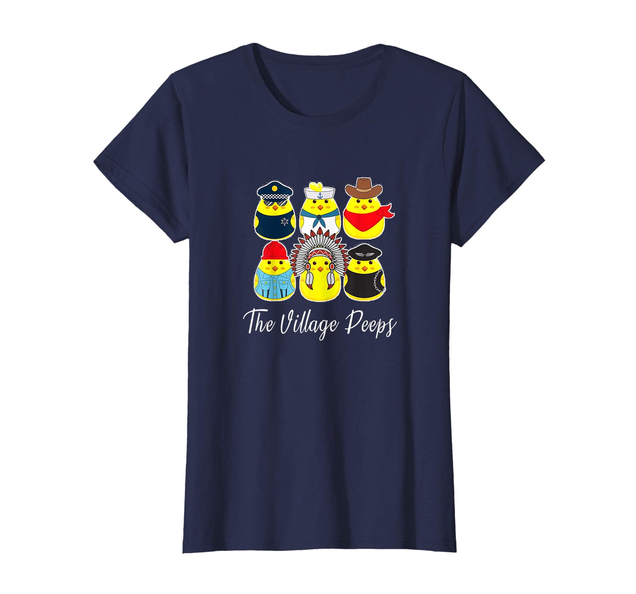 Funny Easter Shirt Village Peeps Cute Chick Tshirt Bunny