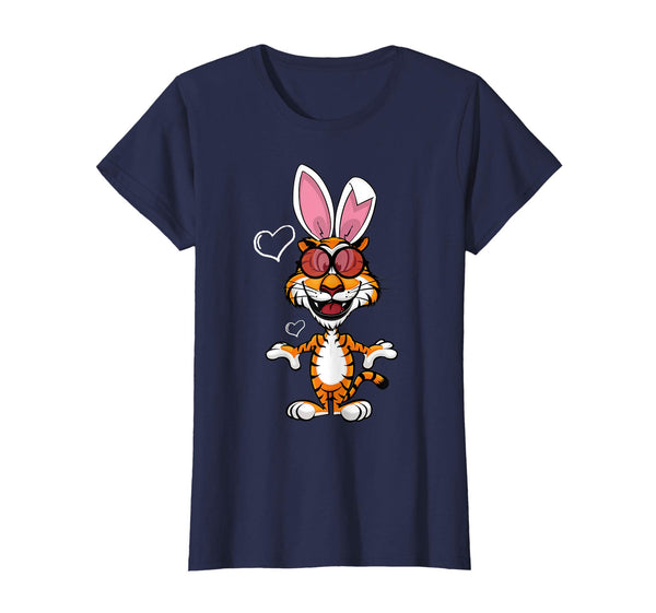 Tiger Dog Cool Sunglass Bunny Hat Happy Easter Day Shirt