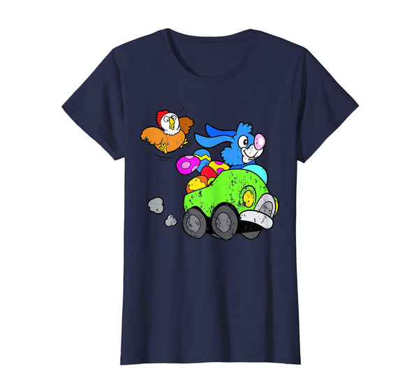 Retro Vintage Grunge Funny Cute Easter Bunny Egg Fun T-Shirt