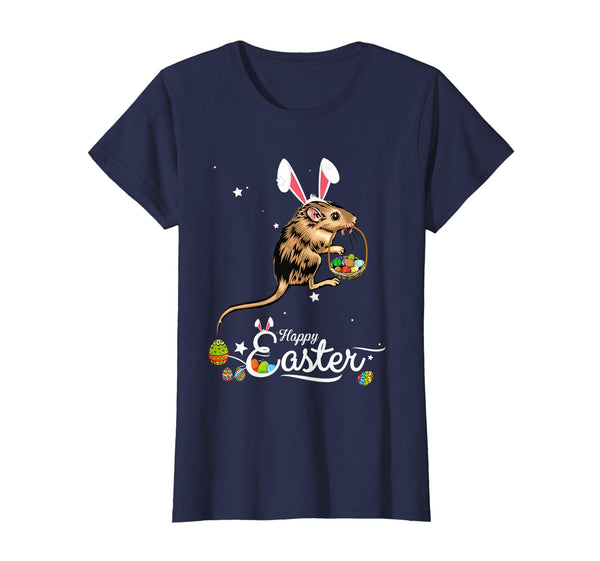 Cute Easter Mouse with Bunny Ears and Eggs T Shirt