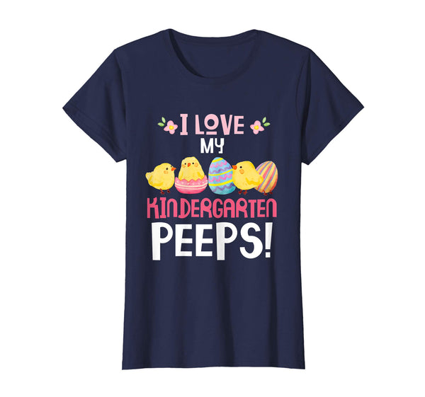 Hearts Chicks Easter Eggs I Love My Kindergarten Peeps Shirt
