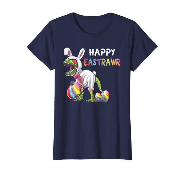 Happy Eastrawr T Rex Dinosaur Easter Bunny Egg Shirt Kids