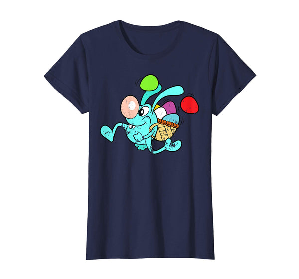 Retro Vintage Grunge Funny Cute Easter Bunny Egg Fun T-Shirt